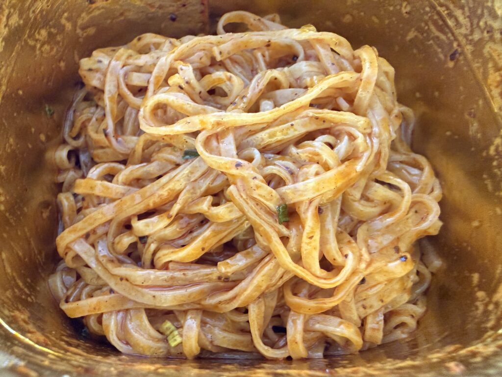 完成した麺ピー